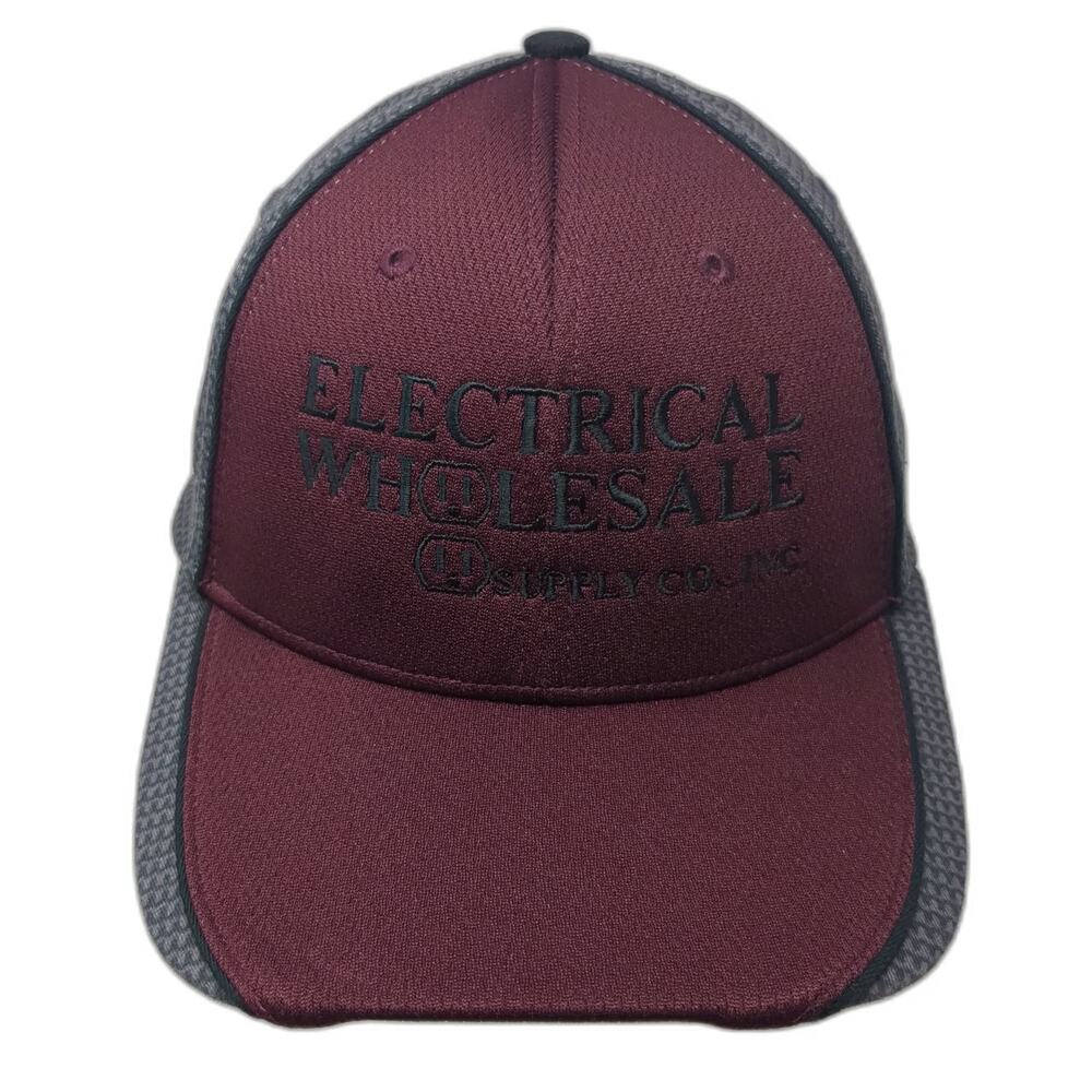 Richardson Baseball Cap Red Gray OSFM Electrical Wholesale Strapback Hat Mesh